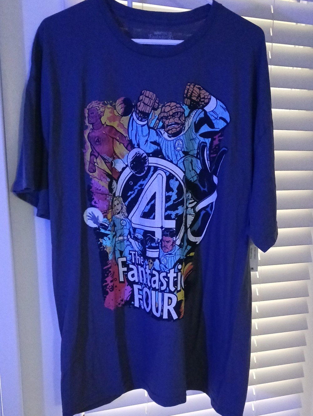 Fantastic Four Men's Graphic Tee With Short Sleeves 2xl Gray